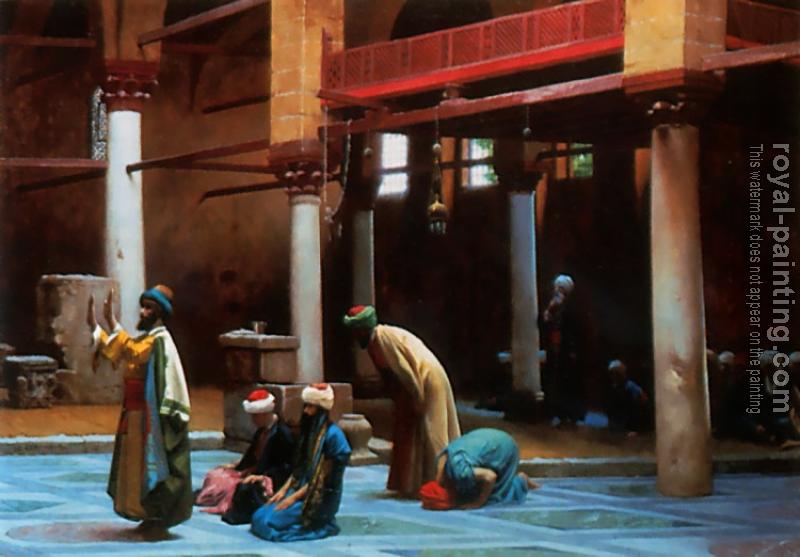 Jean-Leon Gerome : Prayer in the Mosque Jean-Leon Gerome : Prayer in the Mosque